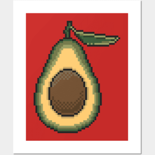 Pixel Avocado Posters and Art